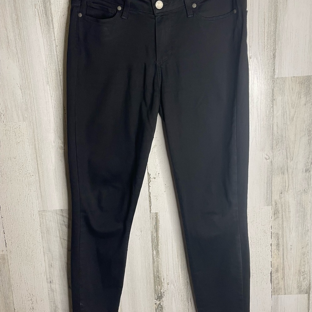 Paige black jeans size 30 stretch high rise skinny